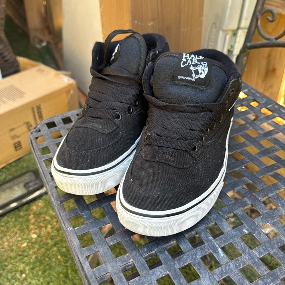 VANS HALF CAB 14 oz CANVAS BLACK WMNS